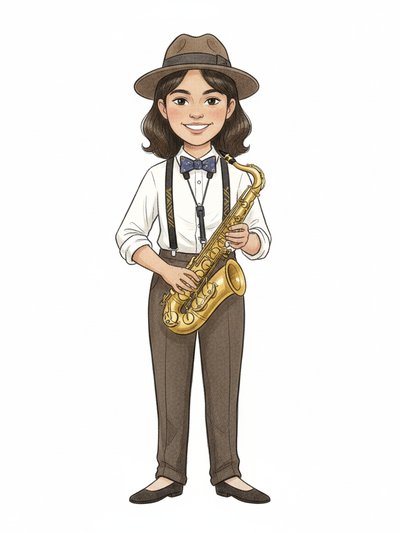 Gabriela's Jazzy Vibes 🎷 - Gentle Pencil