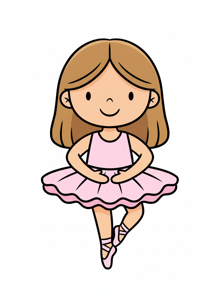 Mary the Graceful Ballerina - Preschool Simple