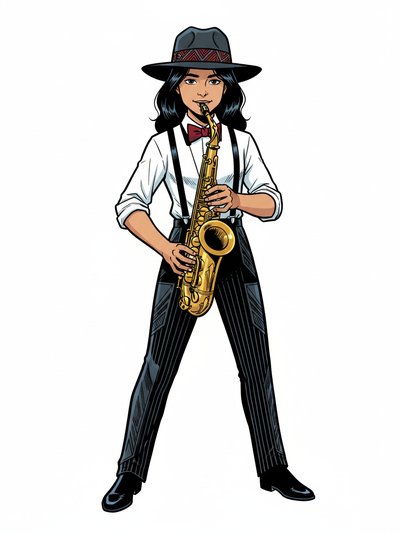 Gabriela's Jazzy Vibes 🎷 - Comic Book