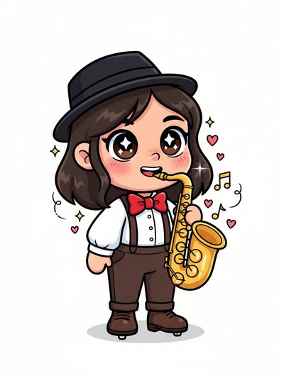 Gabriela's Jazzy Vibes 🎷 - Kawaii Cute