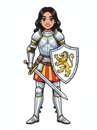 Gabriela's Knightly Quest 🌟 - Classic Coloring Book