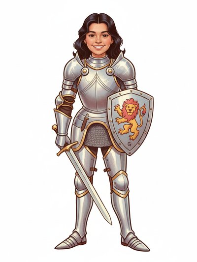 Gabriela's Knightly Quest 🌟 - Vintage Storybook