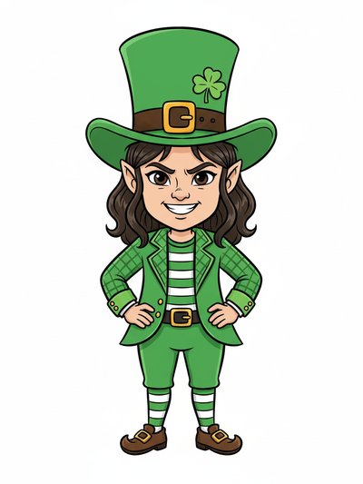 Gabriela's Leprechaun Adventure 🍀 - Classic Coloring Book