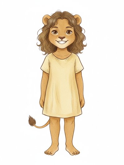 Gabriela's Lion Adventure 🦁 - Gentle Pencil