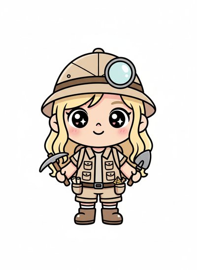 Mary's Archaeologist Adventure 🌍 - Kawaii Cute