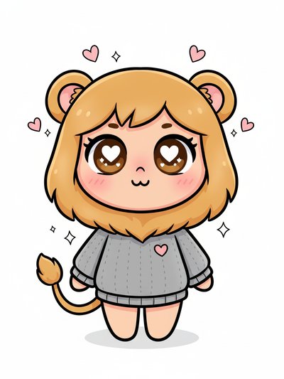 Gabriela's Lion Adventure 🦁 - Kawaii Cute
