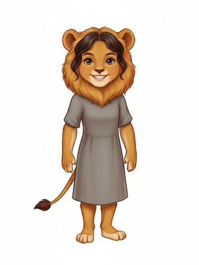 Gabriela's Lion Adventure 🦁 - Vintage Storybook