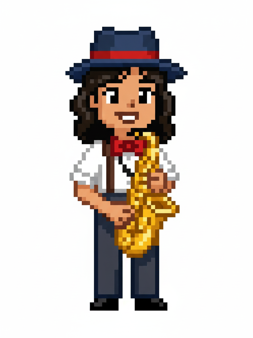 Gabriela the Jazz Prodigy - Pixel Art