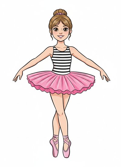 Mary's Ballet Adventures 🩰 - Classic Coloring Book