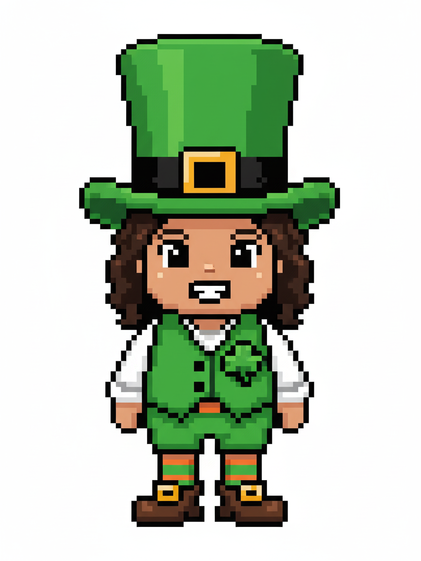 Gabriela the Leprechaun - Pixel Art