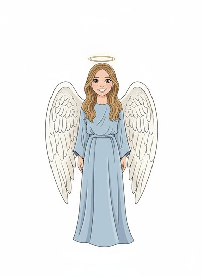 Mary's Angelic Adventure 🌟 - Minimalist