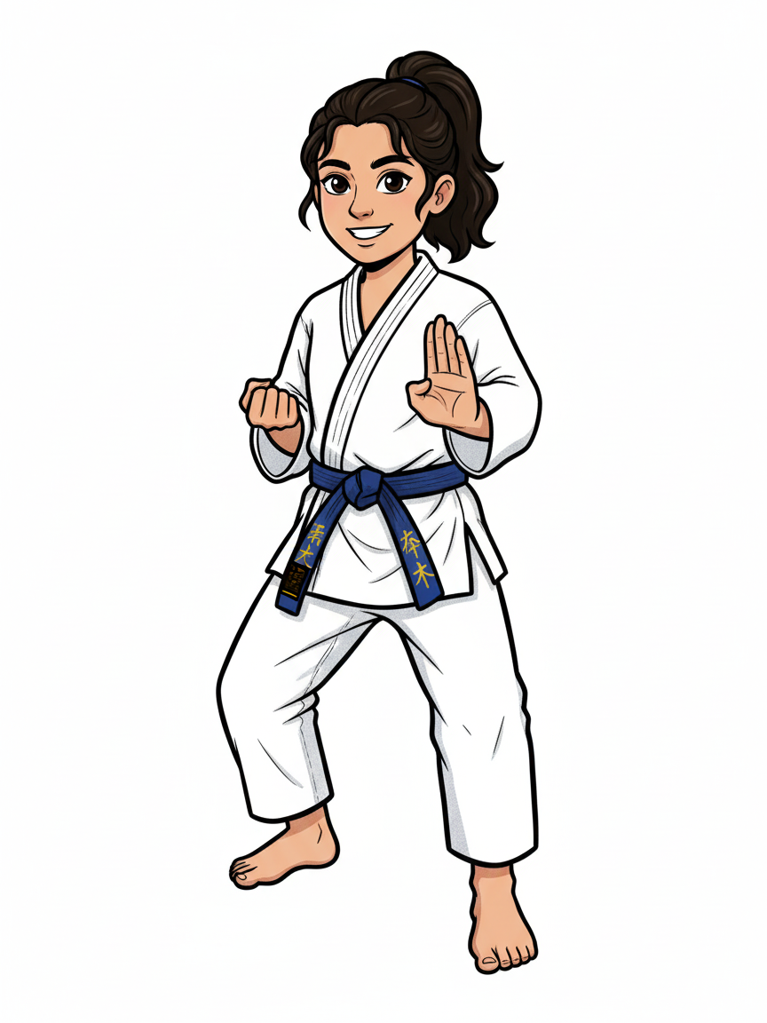 Gabriela the Gi Warrior - Classic Coloring Book