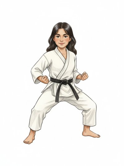 Gabriela's Martial Arts Adventure 💥 - Gentle Pencil