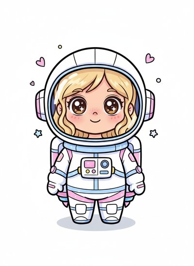 Mary's Space Adventure 🌌 - Kawaii Cute