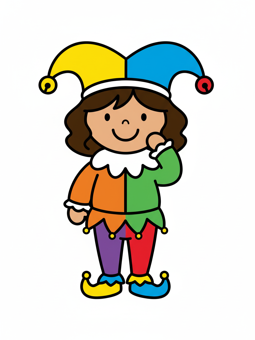 Gabriela the Giggly Jester - Preschool Simple