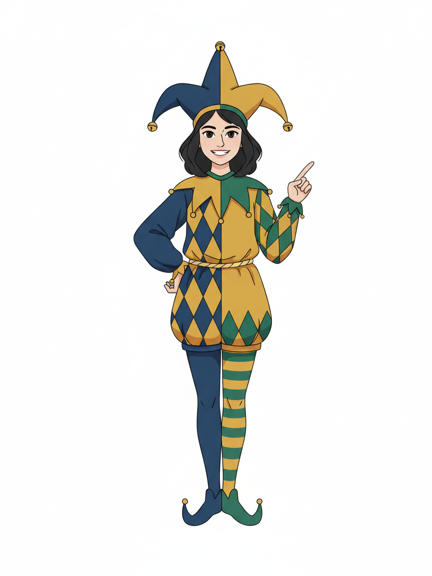 Gabriela the Giggly Jester - Minimalist