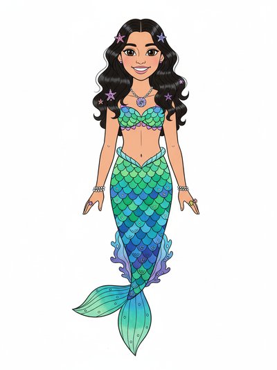 Gabriela's Oceanic Dream 🌊 - Classic Coloring Book