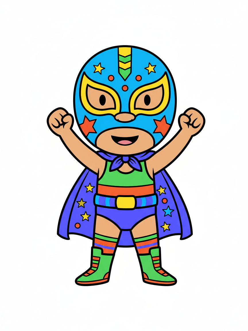 Gabriela the Luchadora - Preschool Simple