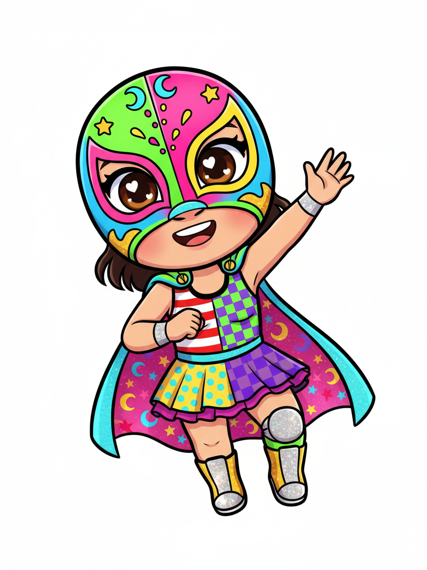 Gabriela the Luchadora - Kawaii Cute