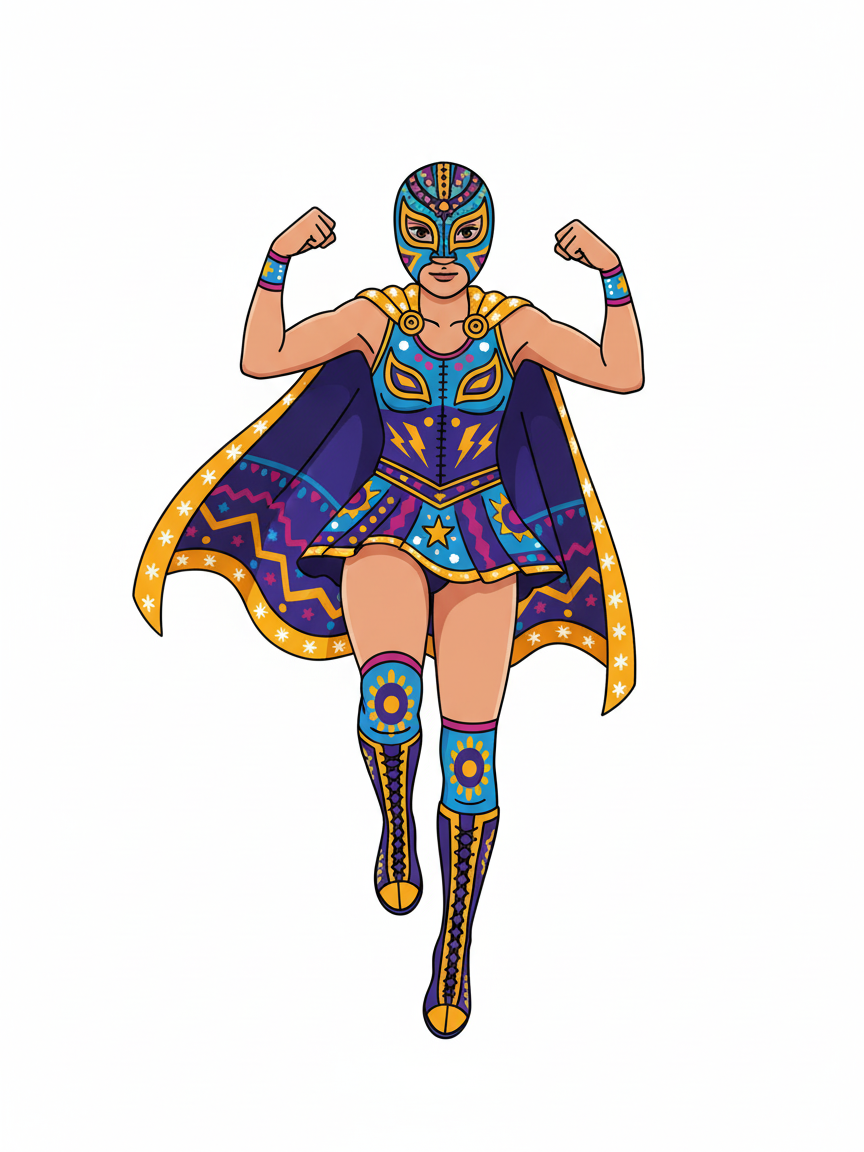 Gabriela the Luchadora - Minimalist