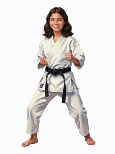 Gabriela's Martial Arts Adventure 💥 - Impressionist Painting