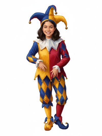 Gabriela's Jester Magic 🎭 - Impressionist Painting