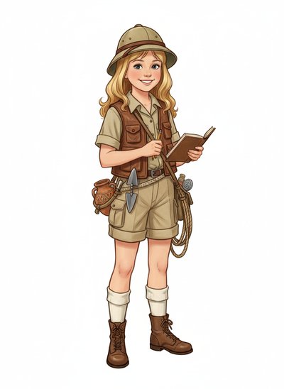 Mary's Archaeologist Adventure 🌍 - Vintage Storybook