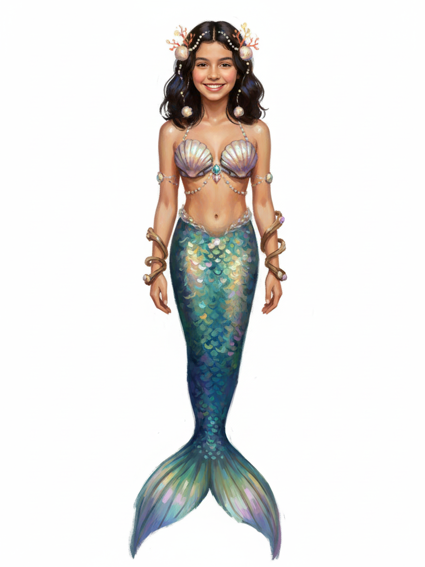 Mermaid Gabriela - Impressionist Painting