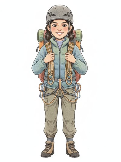 Gabriela's Climbing Adventure 🏔️ - Gentle Pencil