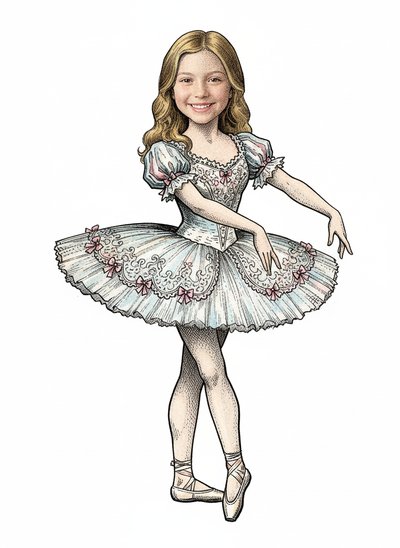 Mary's Ballet Adventures 🩰 - Victorian Illustration