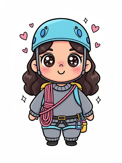 Gabriela's Climbing Adventure 🏔️ - Kawaii Cute