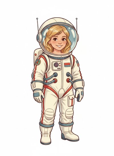 Mary's Space Adventure 🌌 - Vintage Storybook