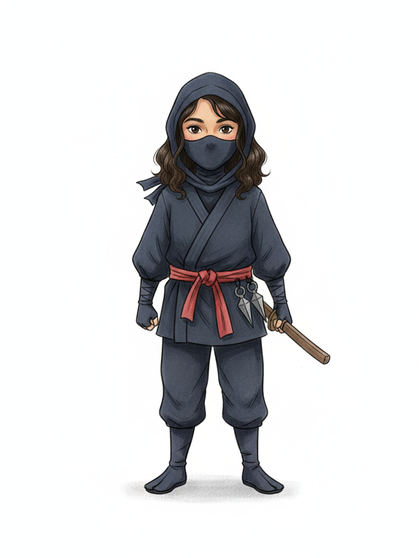 Gabriela the Ninja - Gentle Pencil