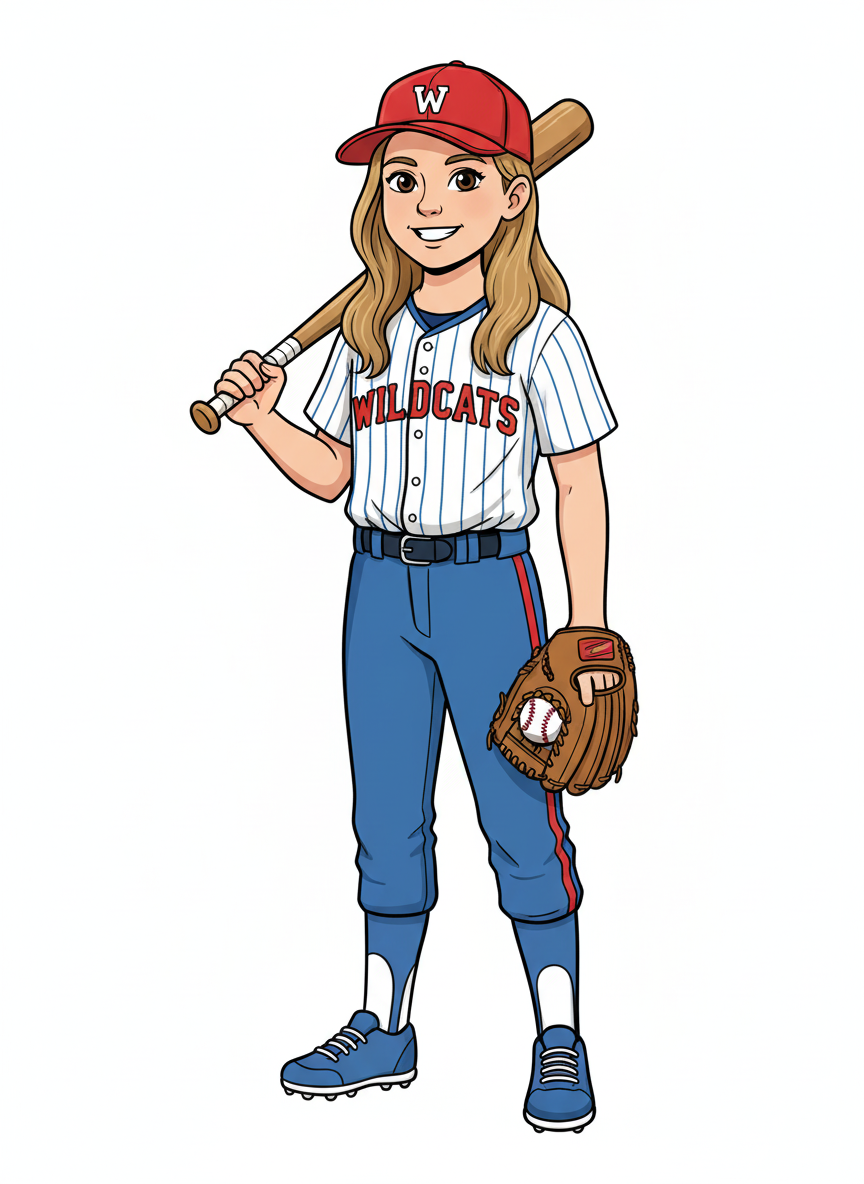 Slugger Mary - Classic Coloring Book