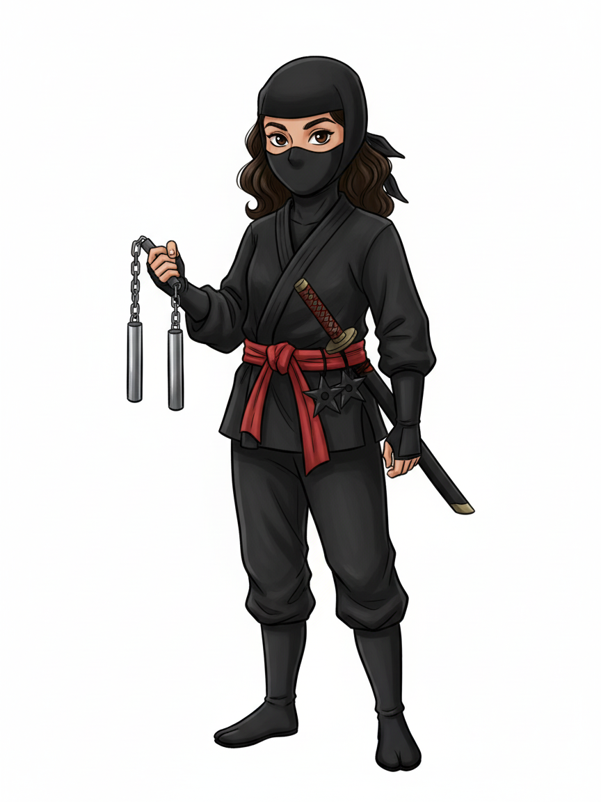 Gabriela the Ninja - Vintage Storybook