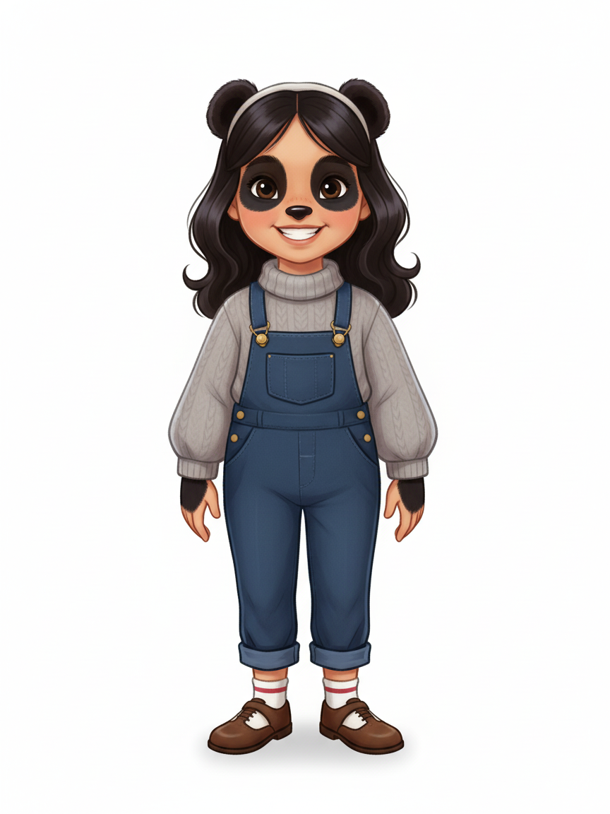 Panda Gabriela - Vintage Storybook