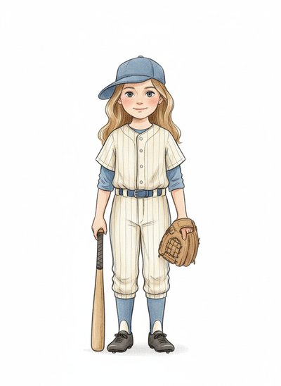 Mary's Baseball Adventure ⚾️ - Gentle Pencil