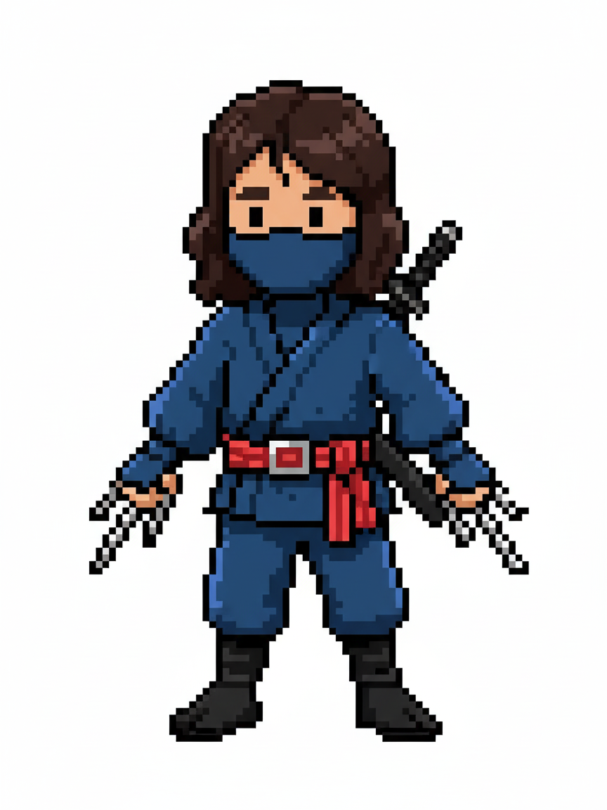 Gabriela the Ninja - Pixel Art