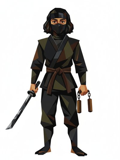 My Ninja Dreams Unleashed 🌟 - Cubist Painting