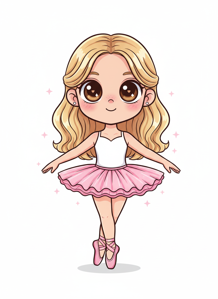 Mary the Graceful Ballerina - Kawaii Cute