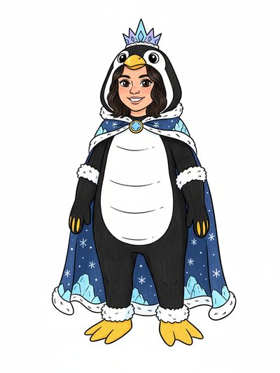 Gabriela's Penguin Fantasía 🐧 - Classic Coloring Book