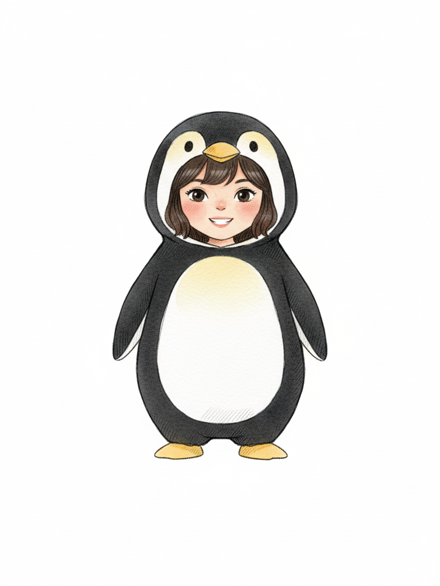 Gabriela the Penguin Queen - Gentle Pencil
