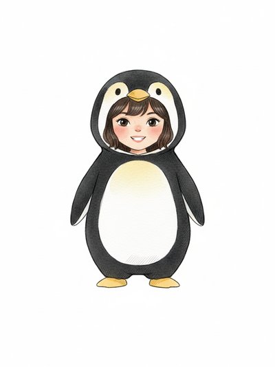 Gabriela's Penguin Fantasía 🐧 - Gentle Pencil