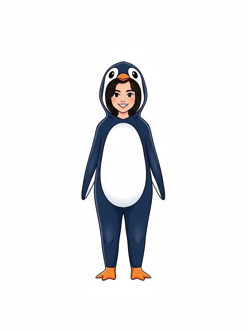 Gabriela the Penguin Queen - Minimalist
