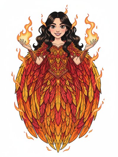 My Fiery Phoenix Self 🔥 - Classic Coloring Book