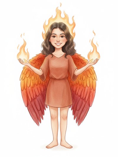 My Fiery Phoenix Self 🔥 - Gentle Pencil