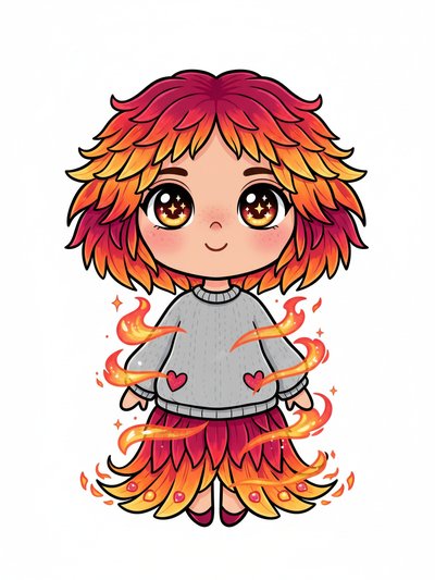 My Fiery Phoenix Self 🔥 - Kawaii Cute