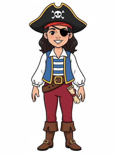 Gabriela's Pirate Adventure 🌊 - Classic Coloring Book