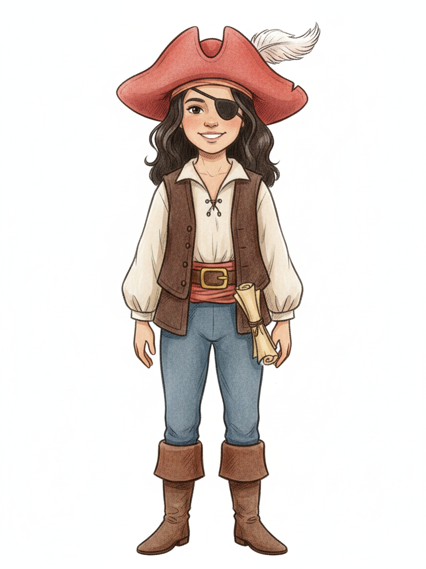 Gabriela the Bold Buccaneer - Gentle Pencil