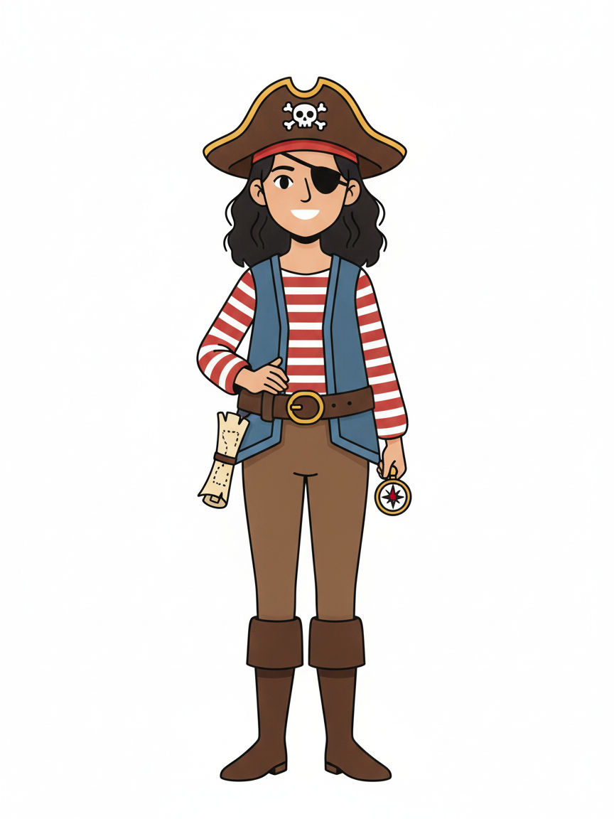 Gabriela the Bold Buccaneer - Minimalist